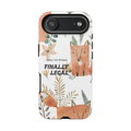 Finally Legal Fox Phone Case — Cute Watercolor Fox 21st Birthday Personalized iPhone Cover