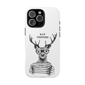 Deer in Glasses Tough Phone Case – "R.I.P Twenties" Novelty iPhone Cover