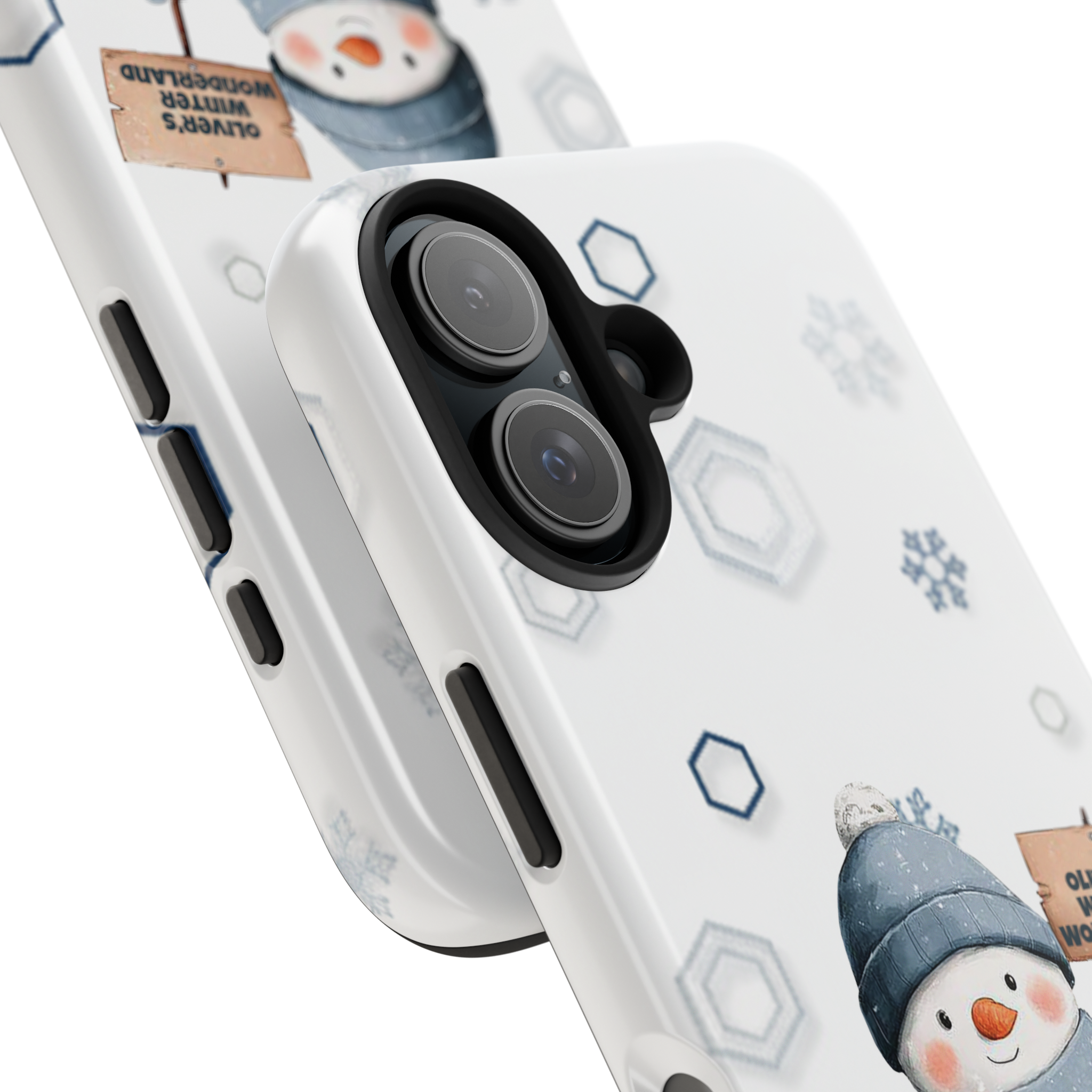 Winter Snowman Tough Phone Case — Cute Snowman "Ginger's Winter Wonderland" Holiday iPhone Cover