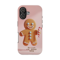 Gingerbread Candy Cane Tough Phone Case – Cute Holiday Protective Phone Cover