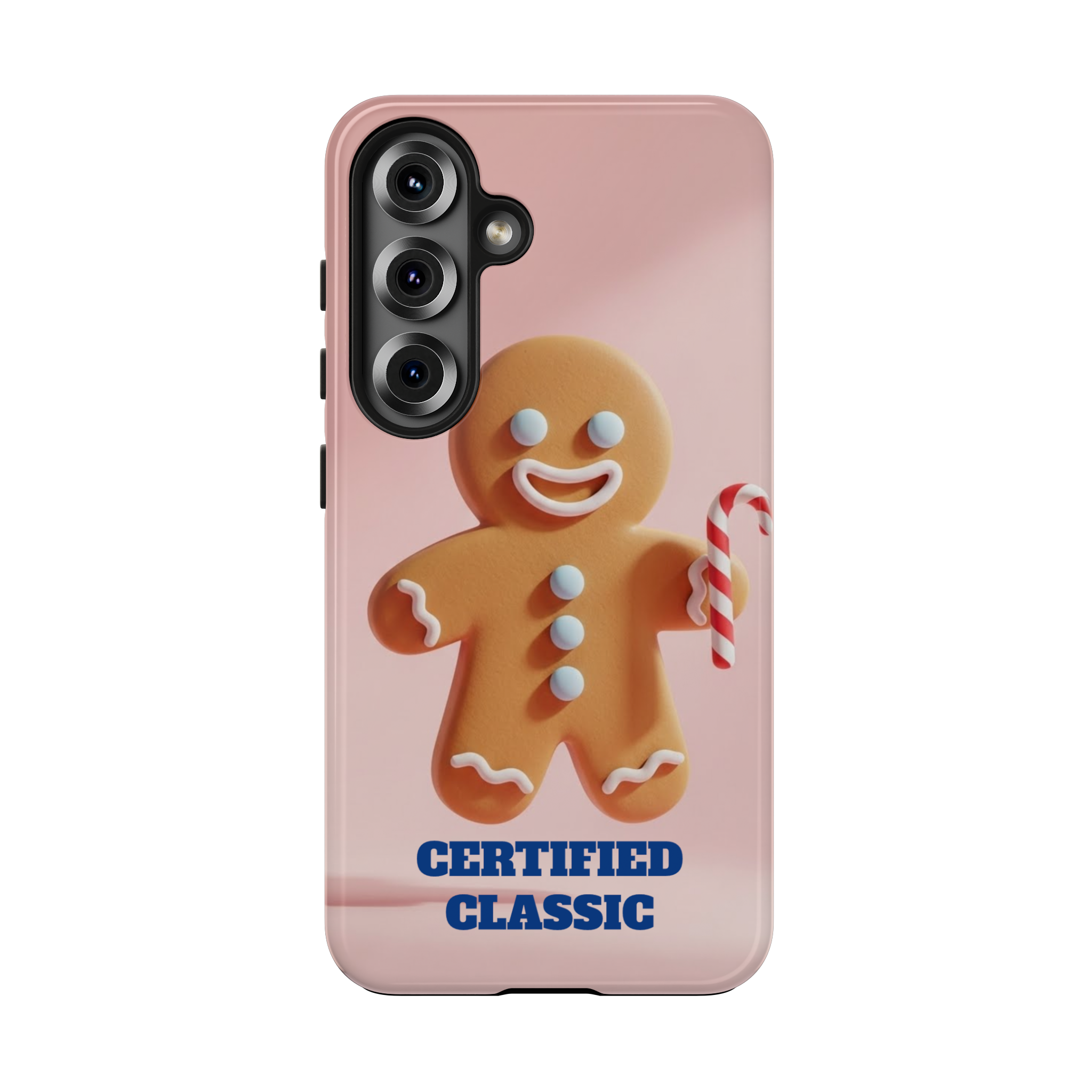 Gingerbread Candy Cane Tough Phone Case – Cute Holiday Protective Phone Cover