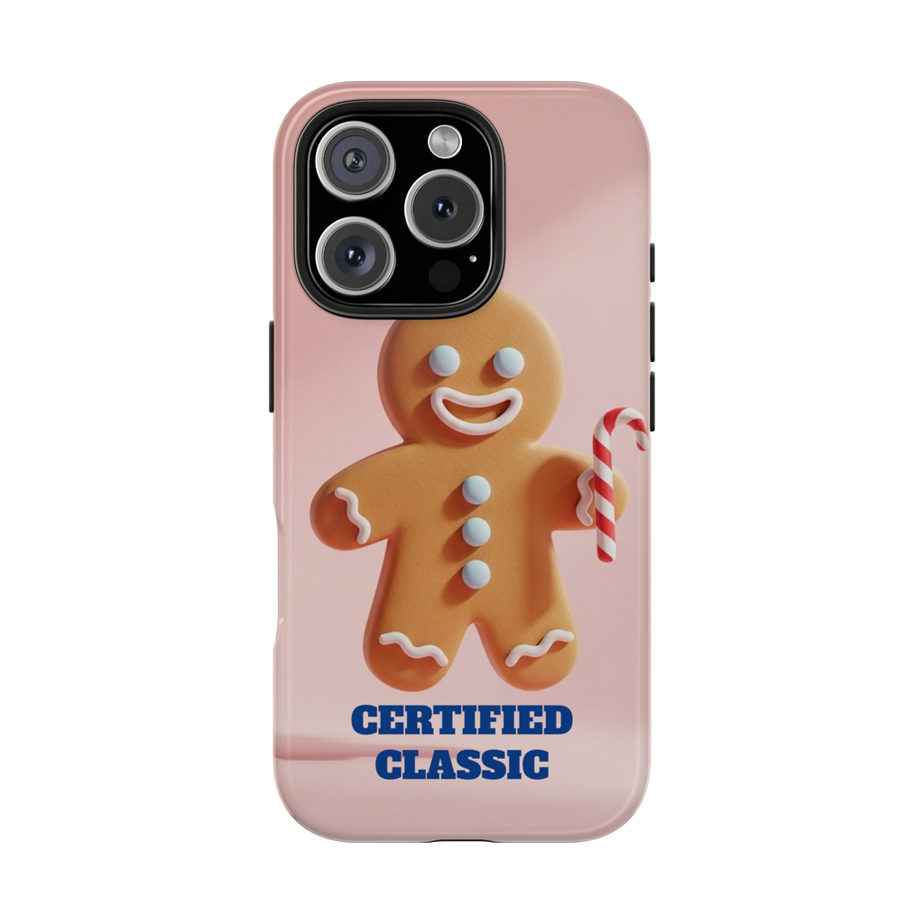 Gingerbread Candy Cane Tough Phone Case – Cute Holiday Protective Phone Cover