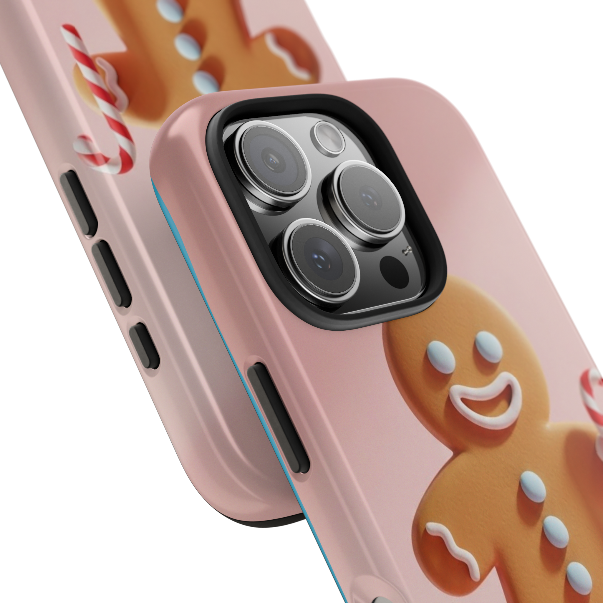 Gingerbread Candy Cane Tough Phone Case – Cute Holiday Protective Phone Cover