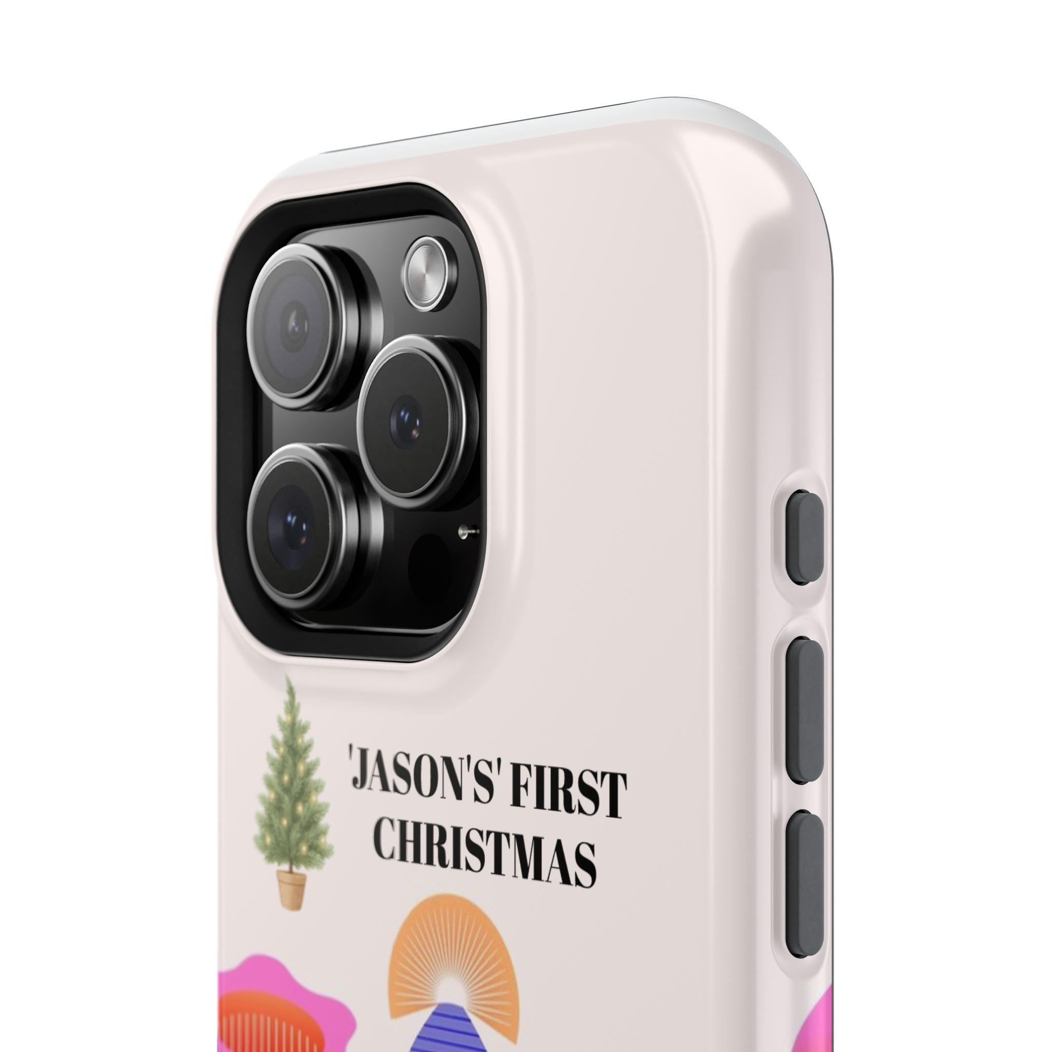 Phone Case — "Jason's First Christmas" Floral Magnetic Impact-Resistant Case
