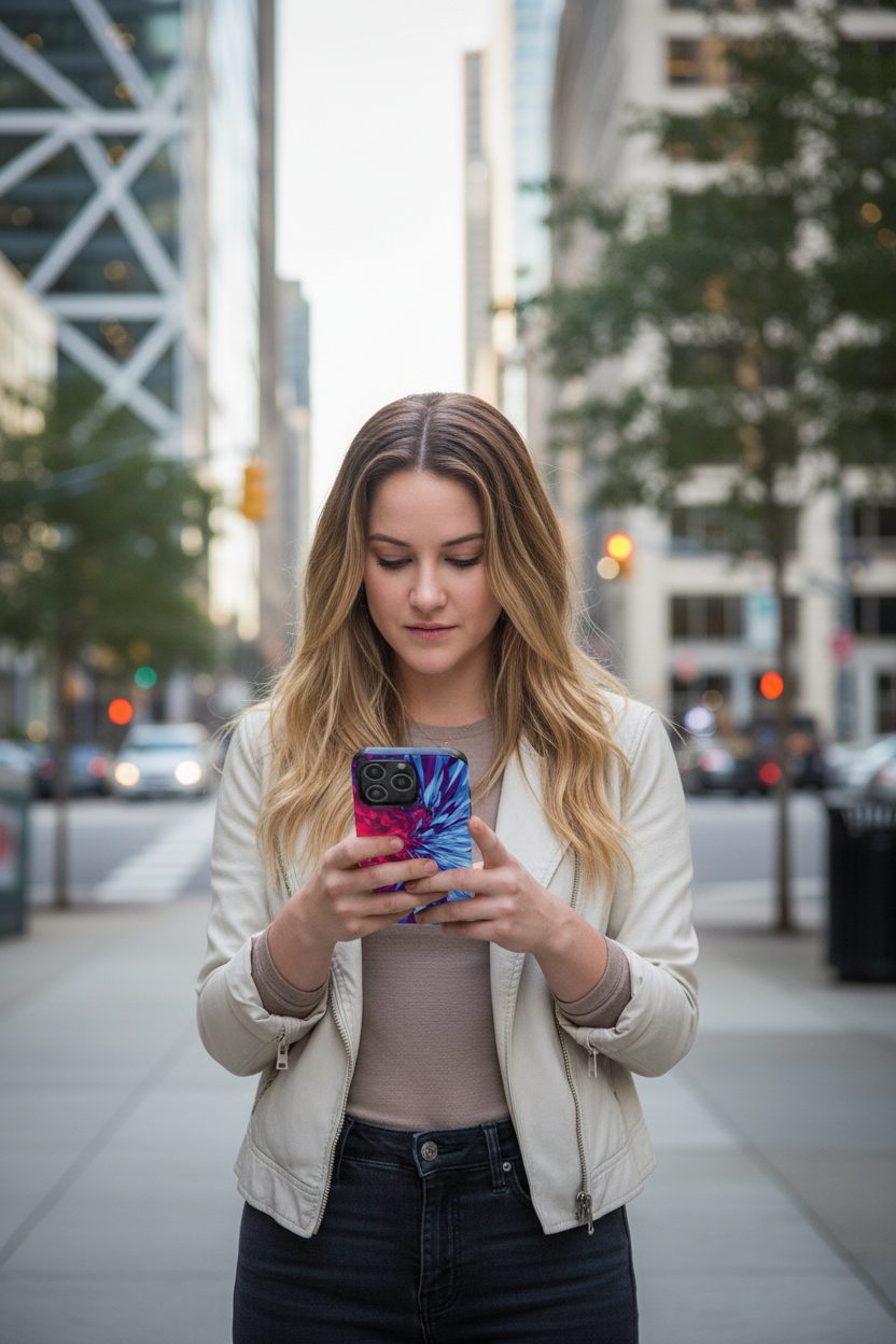 Abstract Flame Magnetic Phone Case — Tough Magnetic Protective Cover