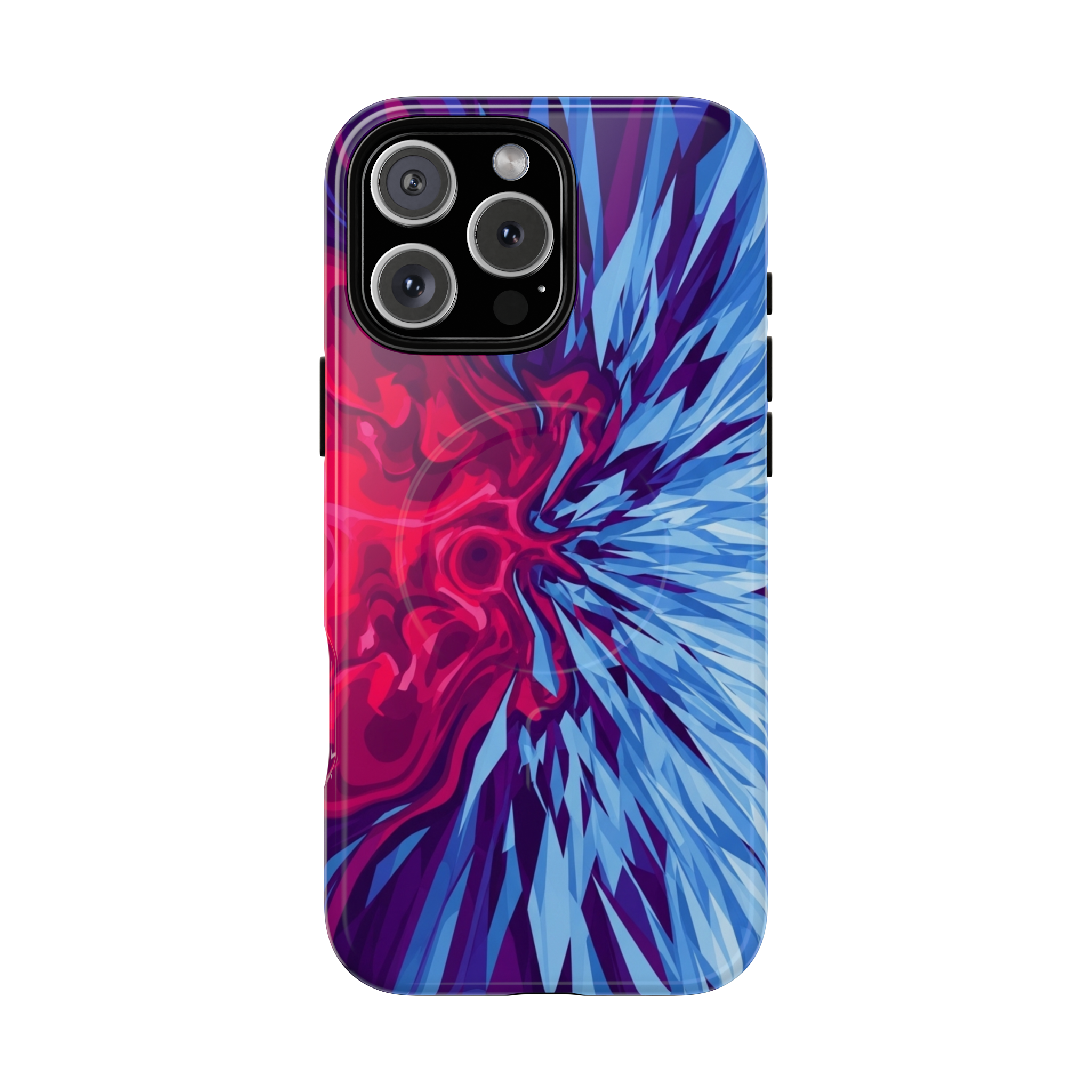 Abstract Flame Magnetic Phone Case — Tough Magnetic Protective Cover