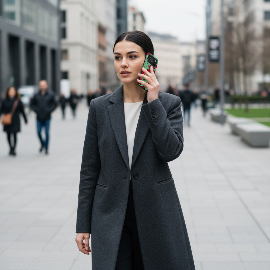 Cherry Pattern Tough Phone Case — Retro Red Cherries on Mint Green