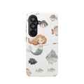 Mermaid Pattern Impact-Resistant Phone Case — Cute Underwater Fish Design