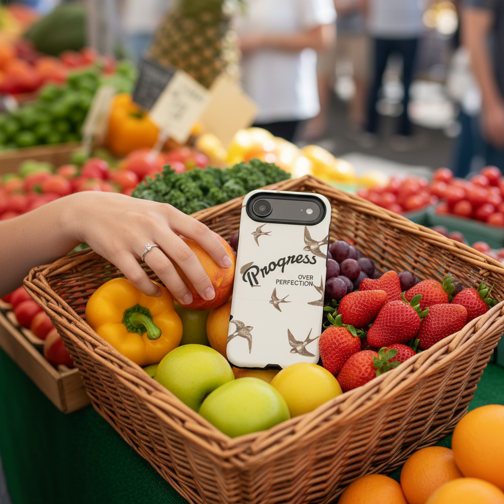 Progress Over Perfection Phone Case — Swallow Bird Protective Cover