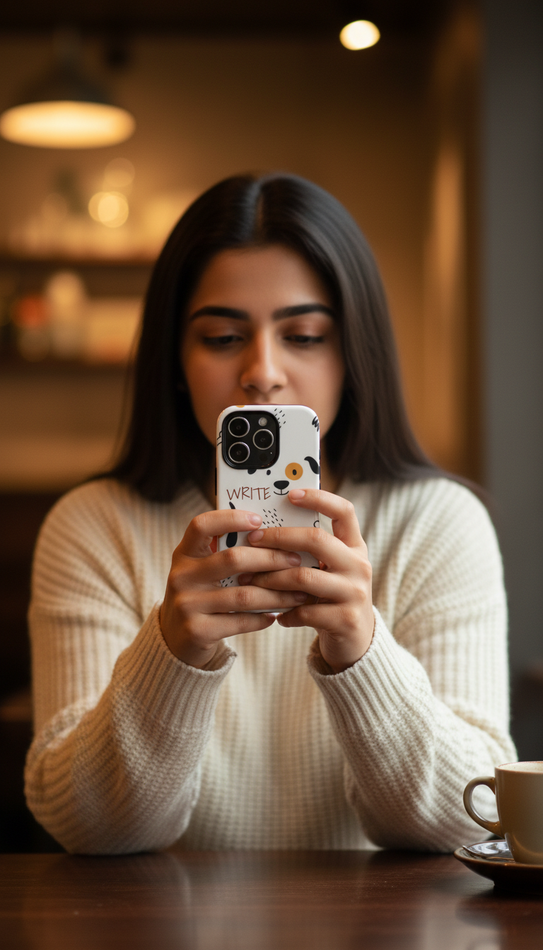 Cute Puppy Pattern Phone Case — Customizable “Write Your Text” Dog Design